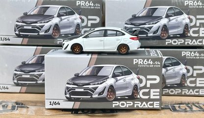 Pop Race 1/64 Toyota GR Vios - White