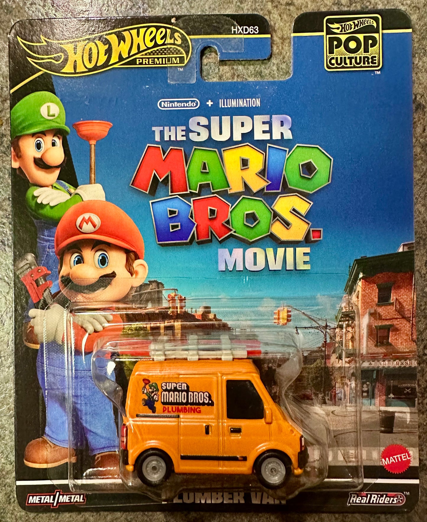 Hot Wheels Premium Pop Culture Super Mario Bros Plumber Van