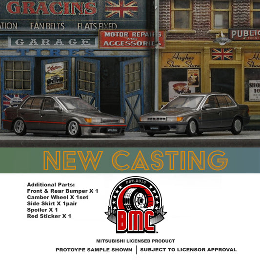 BM CREATIONS JUNIOR 1/64 Mitsubishi 1988 Lancer GTi Silver LHD