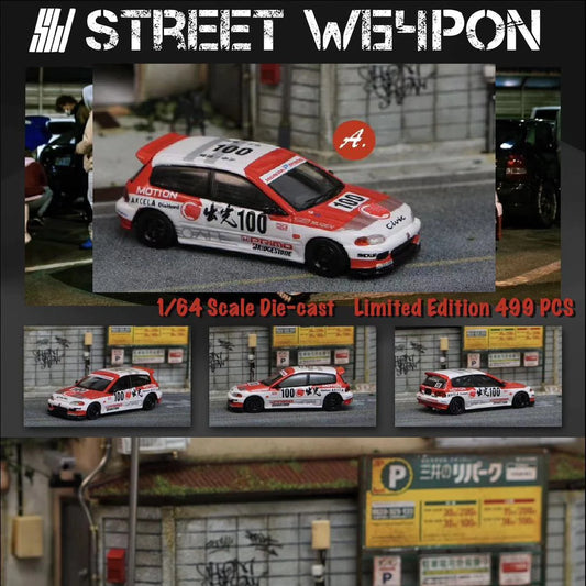 (Pre-Order) Street Weapon 1/64 Idemitsu Motion Honda Civic EG6
