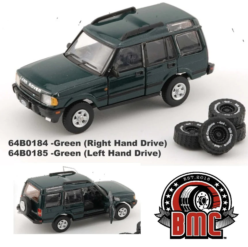BM CREATIONS JUNIOR 1/64 Land Rover 1998 Discovery1 - Green LHD