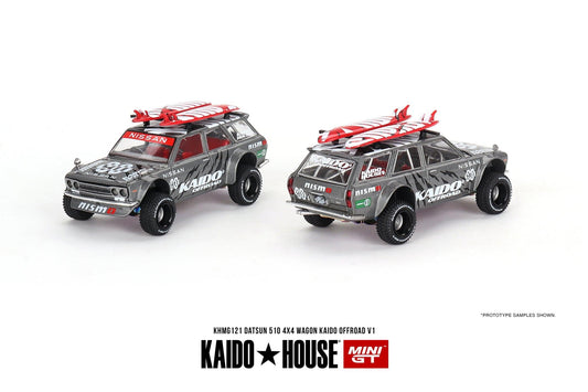 (Pre-Order) Mini GT X Kaido House Datsun 510 Wagon 4x4 Kaido Off Road