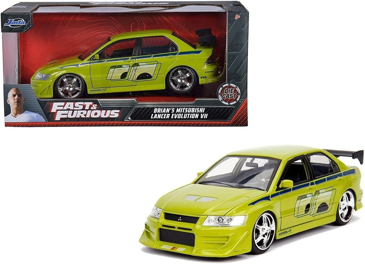 Jada 1/24 Fast & Furious Brian's Mitsubishi Lancer Evolution VII Car