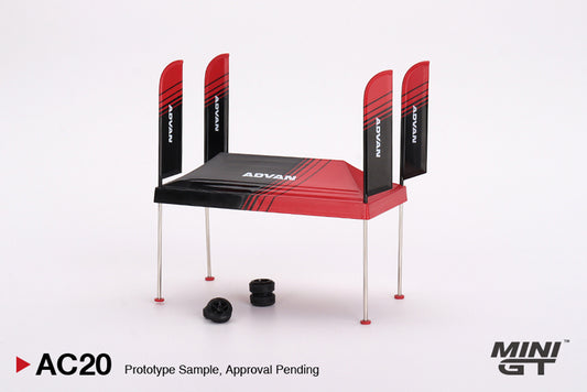 Mini GT 1:64 Paddock Service tent Set “ADVAN