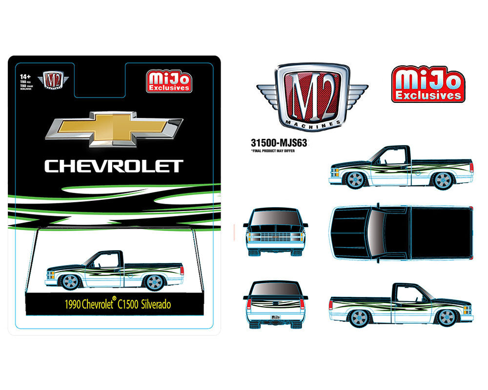 (Pre-Order)M2 Machines 1:64 1990 Chevrolet C1500 Silverado Custom – Mijo Exclusives Limited Edition 4,800 Pieces