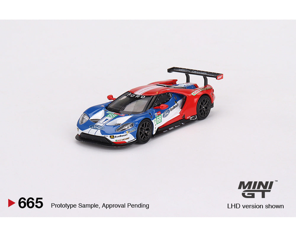(Pre-Order) Mini GT 1:64 Ford GT LMGTE PRO 2019 24 Hrs of Le Mans Ford Chip Ganassi Team 4 Car Set Limited Edition 3000