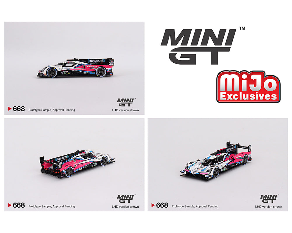(Pre-Order) Mini GT 1:64 Acura ARX-06 GTP #60  Meyer Shank Racing  2023 IMSA Daytona 24 Hrs  Winner- MiJo Exclusives