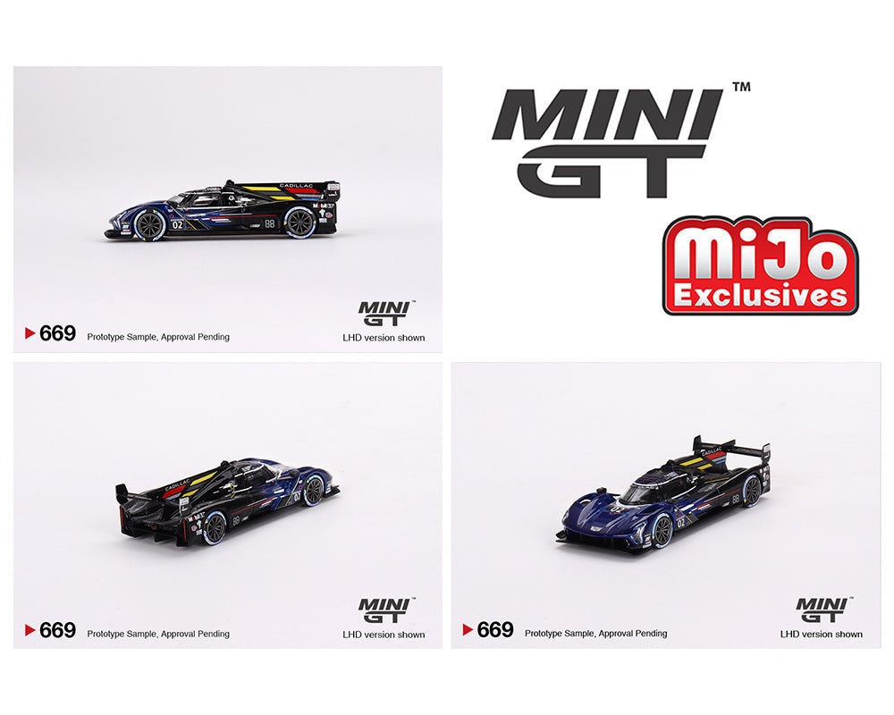 (Pre-Order) Mini GT 1:64 Cadillac V-Series.R #02 Cadillac Racing 2023 IMSA Daytona 24 Hrs – MiJo Exclusives