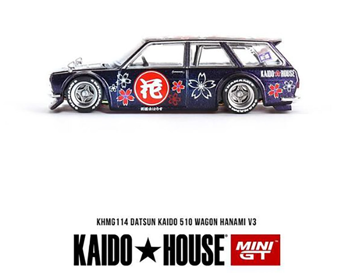 (Pre-Order) Kaido House X Mini GT Datsun 510 Wagon Hanami V3 - Magic Purple