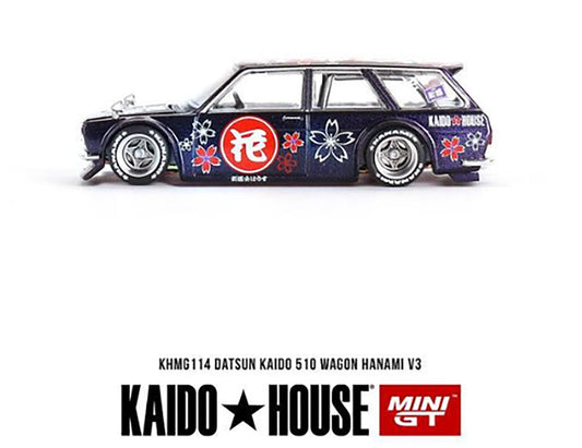 (Pre-Order) ***CHASE*** Kaido House X Mini GT Datsun 510 Wagon Hanami V3 - Magic Purple Awwww