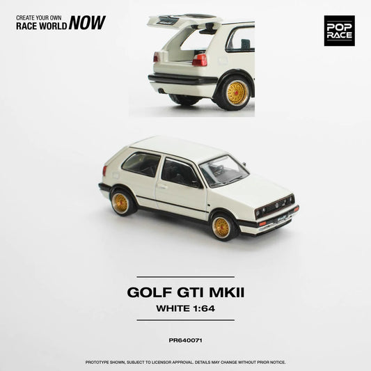 (Pre-Order) POPRACE 1/64 Golf GTI MkII WHITE