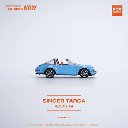 (Pre-Order) POPRACE 1/64 Singer Targa - Gulf
