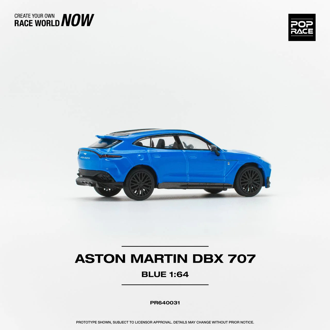 (Pre-Order) POPRACE 1/64 Aston Martin DBX - Blue