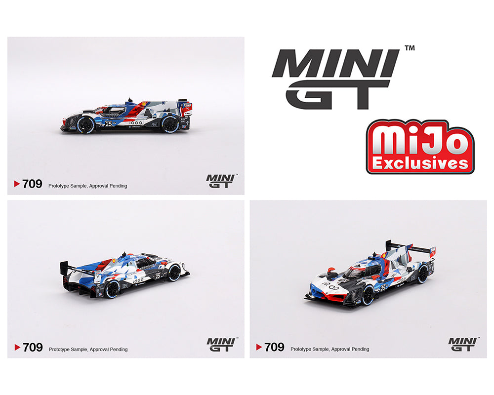 (Pre-Order) Mini GT 1:64 BMW M Hybrid V8 #25 BMW M Team RLL 2023 IMSA Sebring 12 Hrs 2nd Place – MiJo Exclusives